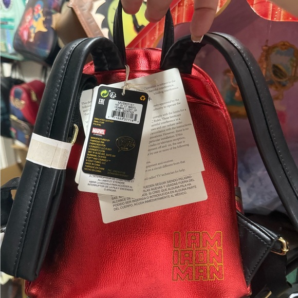 NWT Loungefly Iron Man Funko light up Mini Backpack - Picture 2 of 2